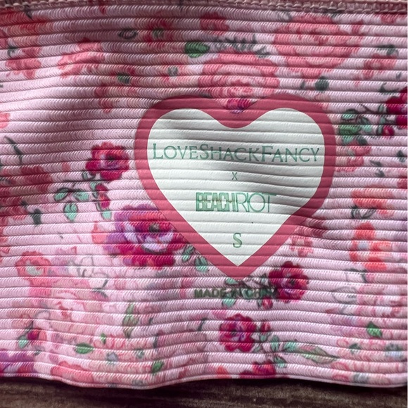 Beach Rio x LoveShackFancy Size Small Anna Ribbed Bra - Picture 4 of 5